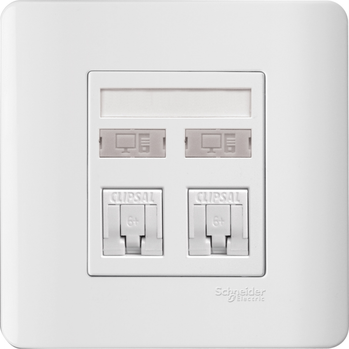 Schneider Electric ZENcelo E8432RJS/6 WE_SZ 兩位RJ45 6類數據插座 (凝白) | Keystone面板 Schneider Electric ZENcelo E8432RJS/6 WE_SZ 兩位RJ45 6類數據插座 (凝白) | Keystone面板